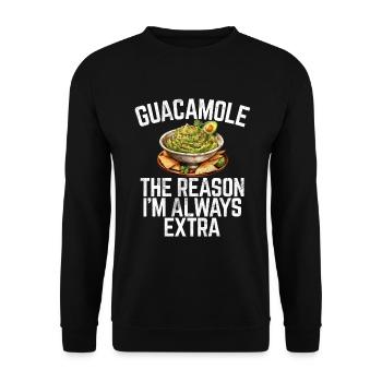 Avocado Gifts - Unisex Sweatshirt - black - Front - Alina (178cm) & Michal (187cm)