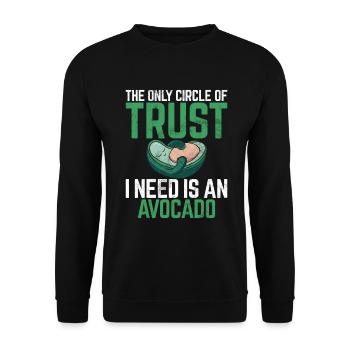 Avocado Gifts - Unisex Sweatshirt - black - Front - Alina (178cm) & Michal (187cm)