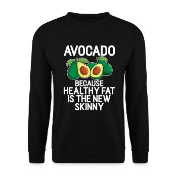Avocado Gifts - Unisex Sweatshirt - black - Front - Alina (178cm) & Michal (187cm)