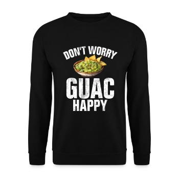 Avocado Gifts - Unisex Sweatshirt - black - Front - Alina (178cm) & Michal (187cm)