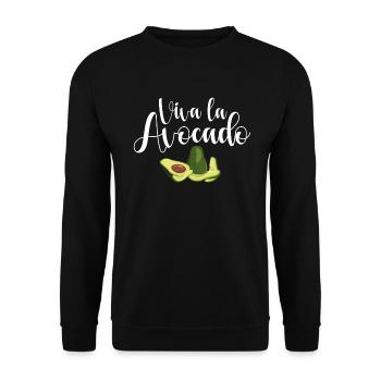 Avocado Gifts - Unisex Sweatshirt - black - Front - Alina (178cm) & Michal (187cm)