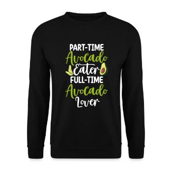 Avocado Gifts - Unisex Sweatshirt - black - Front - Alina (178cm) & Michal (187cm)