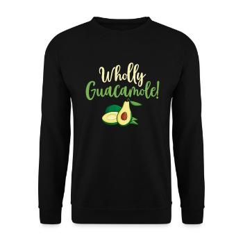 Avocado Gifts - Unisex Sweatshirt - black - Front - Alina (178cm) & Michal (187cm)