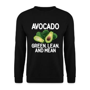 Avocado Gifts - Unisex Sweatshirt - black - Front - Alina (178cm) & Michal (187cm)