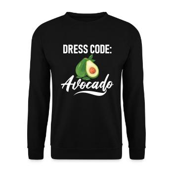Avocado Gifts - Unisex Sweatshirt - black - Front - Alina (178cm) & Michal (187cm)