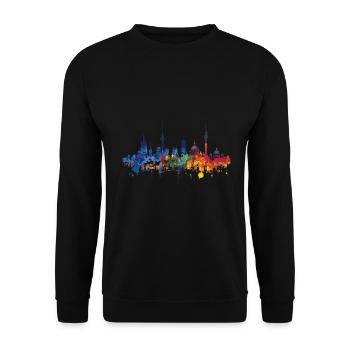Oldenburg - Unisex Sweatshirt - black - Front - Alina (178cm) & Michal (187cm)