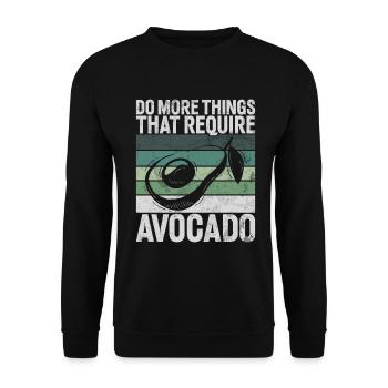 Avocado Gifts - Unisex Sweatshirt - black - Front - Alina (178cm) & Michal (187cm)