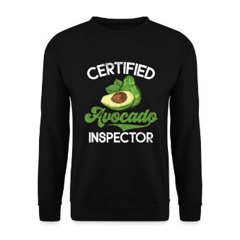 Avocado Gifts - Unisex Sweatshirt - black - Front - Alina (178cm) & Michal (187cm)