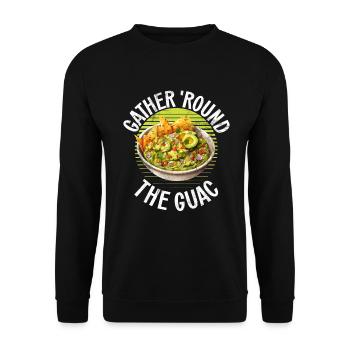 Avocado Gifts - Unisex Sweatshirt - black - Front - Alina (178cm) & Michal (187cm)