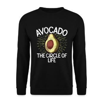 Avocado Gifts - Unisex Sweatshirt - black - Front - Alina (178cm) & Michal (187cm)