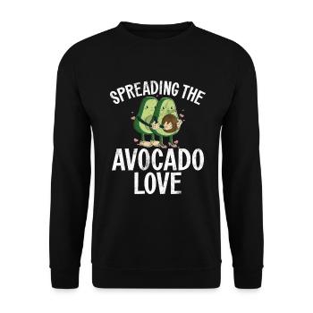 Avocado Gifts - Unisex Sweatshirt - black - Front - Alina (178cm) & Michal (187cm)