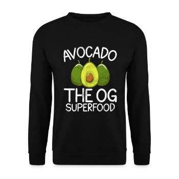 Avocado Gifts - Unisex Sweatshirt - black - Front - Alina (178cm) & Michal (187cm)