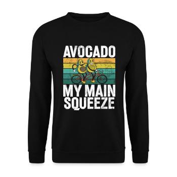 Avocado Gifts - Unisex Sweatshirt - black - Front - Alina (178cm) & Michal (187cm)
