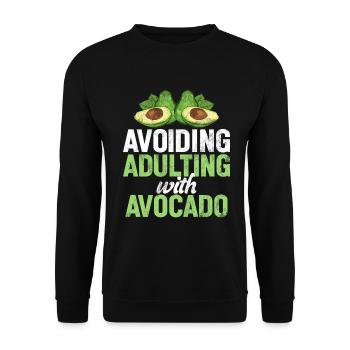 Avocado Gifts - Unisex Pullover - Schwarz - Vorne - Alina (178cm) & Michal (187cm)