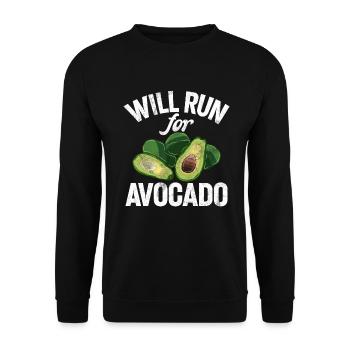 Avocado Gifts - Unisex Sweatshirt - black - Front - Alina (178cm) & Michal (187cm)