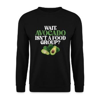 Avocado Gifts - Unisex Sweatshirt - black - Front - Alina (178cm) & Michal (187cm)