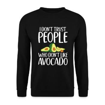 Avocado Gifts - Unisex Sweatshirt - black - Front - Alina (178cm) & Michal (187cm)