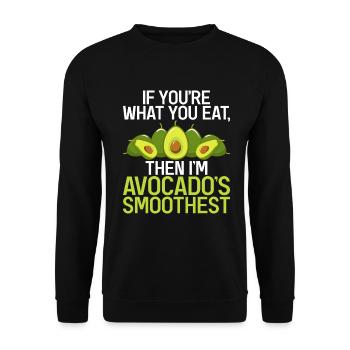 Avocado Gifts - Unisex Sweatshirt - black - Front - Alina (178cm) & Michal (187cm)