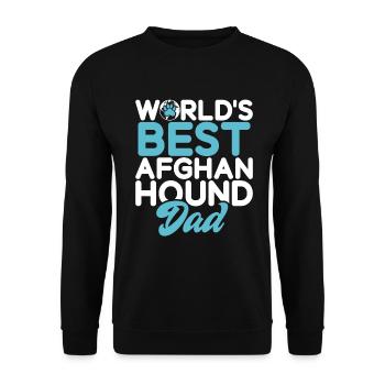 Afghan Hound Gifts - Unisex Sweatshirt - black - Front - Alina (178cm) & Michal (187cm)