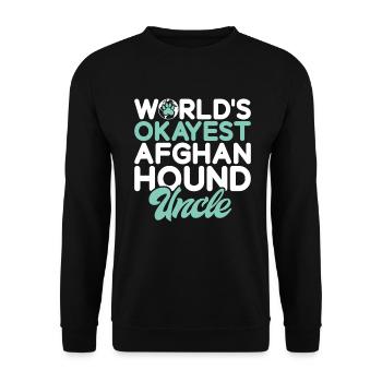 Afghan Hound Gifts - Unisex Pullover - Schwarz - Vorne - Alina (178cm) & Michal (187cm)