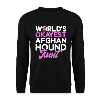 Afghan Hound Gifts - Unisex Pullover - Schwarz - Vorne - Alina (178cm) & Michal (187cm)