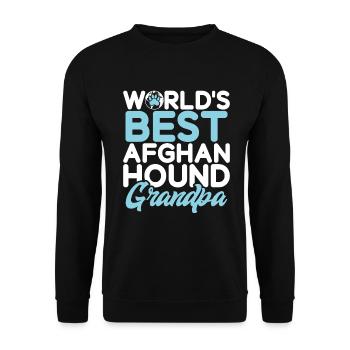 Afghan Hound Gifts - Unisex Pullover - Schwarz - Vorne - Alina (178cm) & Michal (187cm)