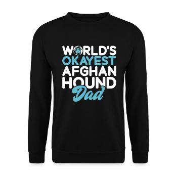 Afghan Hound Gifts - Unisex Sweatshirt - black - Front - Alina (178cm) & Michal (187cm)