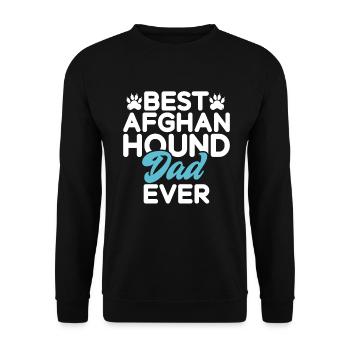 Afghan Hound Gifts - Unisex Sweatshirt - black - Front - Alina (178cm) & Michal (187cm)