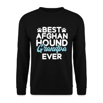 Afghan Hound Gifts - Unisex Pullover - Schwarz - Vorne - Alina (178cm) & Michal (187cm)