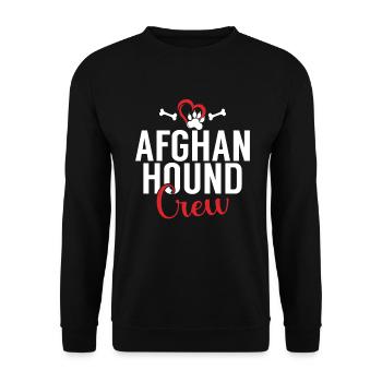 Afghan Hound Gifts - Unisex Pullover - Schwarz - Vorne - Alina (178cm) & Michal (187cm)
