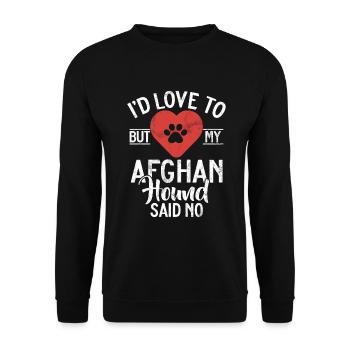 Cadeaux pour les chiens afghans - Sweat-shirt Unisexe - noir - Devant - Alina (178cm) & Michal (187cm)