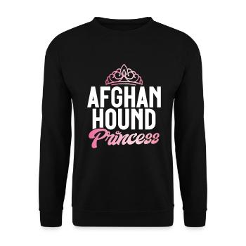 Afghan Hound Gifts - Unisex Pullover - Schwarz - Vorne - Alina (178cm) & Michal (187cm)