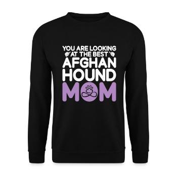 Cadeaux pour les chiens afghans - Sweat-shirt Unisexe - noir - Devant - Alina (178cm) & Michal (187cm)