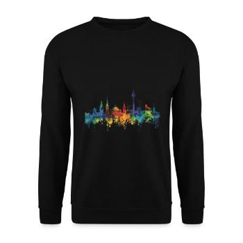 Recklinghausen - Unisex Pullover - Schwarz - Vorne - Alina (178cm) & Michal (187cm)