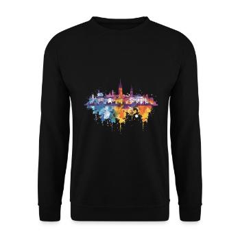 Rheinfelden (Baden) - Sweat-shirt Unisexe - noir - Devant - Alina (178cm) & Michal (187cm)