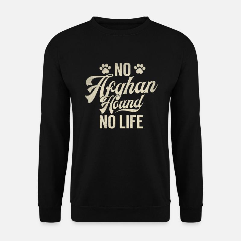 Afghan Hound Gifts - Unisex Pullover - Schwarz