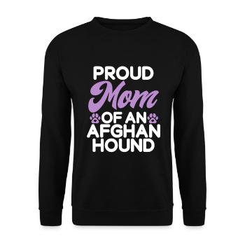 Afghan Hound Gifts - Unisex Pullover - Schwarz - Vorne - Alina (178cm) & Michal (187cm)