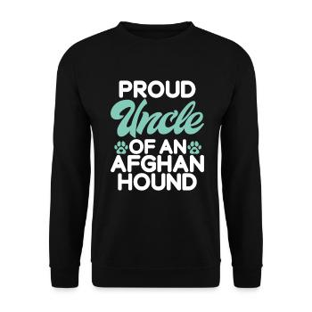 Afghan Hound Gifts - Unisex Pullover - Schwarz - Vorne - Alina (178cm) & Michal (187cm)