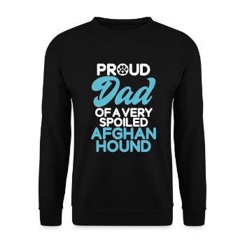 Afghan Hound Gifts - Unisex Pullover - Schwarz - Vorne - Alina (178cm) & Michal (187cm)