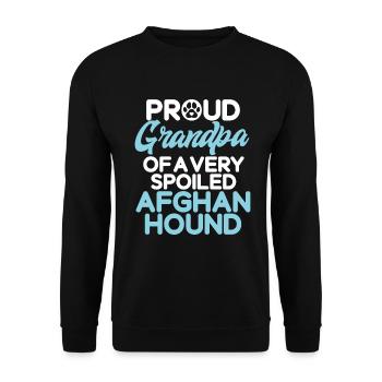 Cadeaux pour les chiens afghans - Sweat-shirt Unisexe - noir - Devant - Alina (178cm) & Michal (187cm)