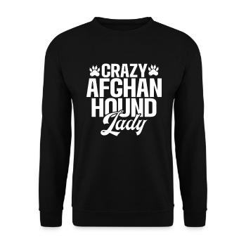 Afghan Hound Gifts - Unisex Pullover - Schwarz - Vorne - Alina (178cm) & Michal (187cm)