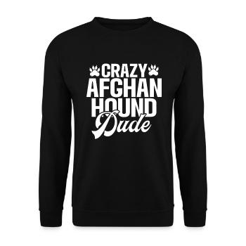 Afghan Hound Gifts - Unisex Sweatshirt - black - Front - Alina (178cm) & Michal (187cm)