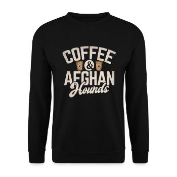 Afghan Hound Gifts - Unisex Pullover - Schwarz - Vorne - Alina (178cm) & Michal (187cm)