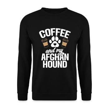 Cadeaux pour les chiens afghans - Sweat-shirt Unisexe - noir - Devant - Alina (178cm) & Michal (187cm)