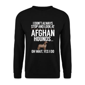Cadeaux pour les chiens afghans - Sweat-shirt Unisexe - noir - Devant - Alina (178cm) & Michal (187cm)