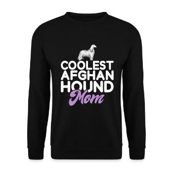 Afghan Hound Gifts - Unisex Pullover - Schwarz - Vorne - Alina (178cm) & Michal (187cm)