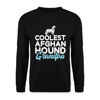 Afghan Hound Gifts - Unisex Pullover - Schwarz - Vorne - Alina (178cm) & Michal (187cm)