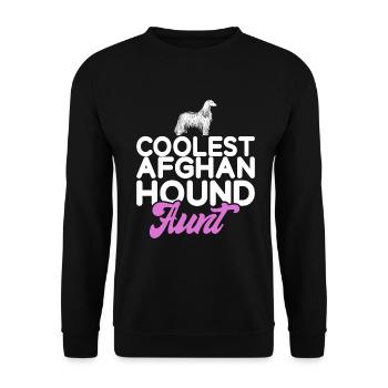 Cadeaux pour les chiens afghans - Sweat-shirt Unisexe - noir - Devant - Alina (178cm) & Michal (187cm)
