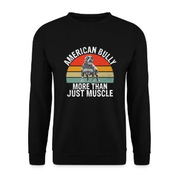 American Bully Gifts - Unisex Sweatshirt - black - Front - Alina (178cm) & Michal (187cm)