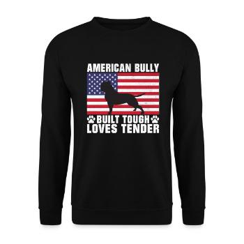 Cadeaux American Bully - Sweat-shirt Unisexe - noir - Devant - Alina (178cm) & Michal (187cm)